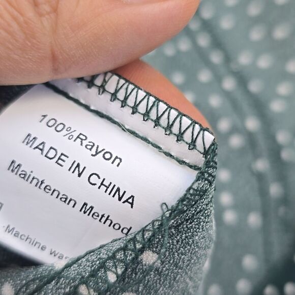 ZESICA NWT Women's Bohemian Floral Printed Wrap V Neck Short Sleeve Medium - Picture 8 of 8